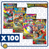 PAQUETE MAYOREO - Mega Evolution - 100 Booster Pack