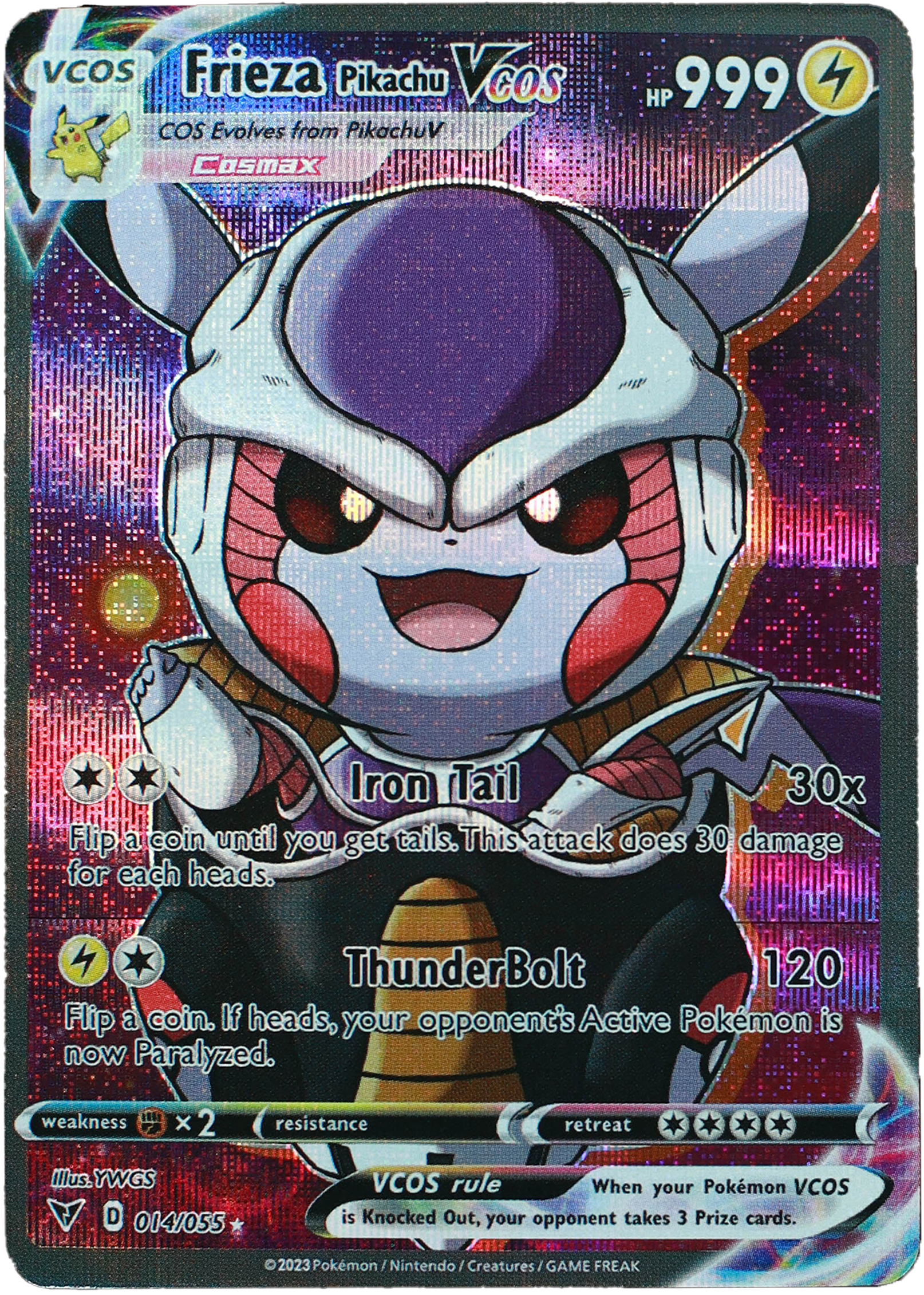 Pikachu Freezer (Carta custom no original)