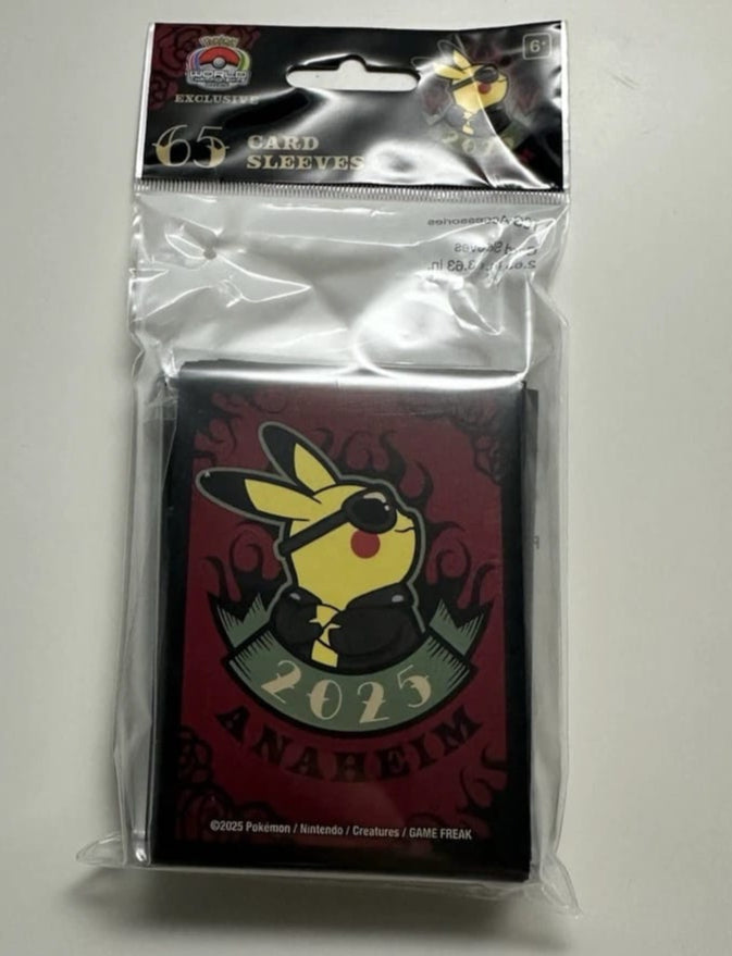 Sleeves -Pikachu Rockstar- Mundial Anaheim 2025