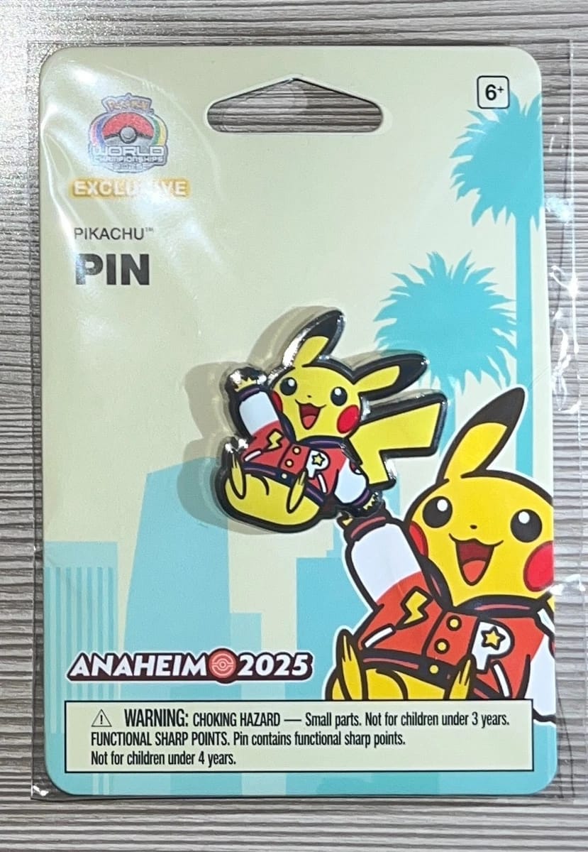 Pin Pikachu Mundial Anaheim 2025