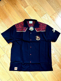 Camisa con botones Pokemon World Championships 2025 Arcanine Rockabilly Talla M