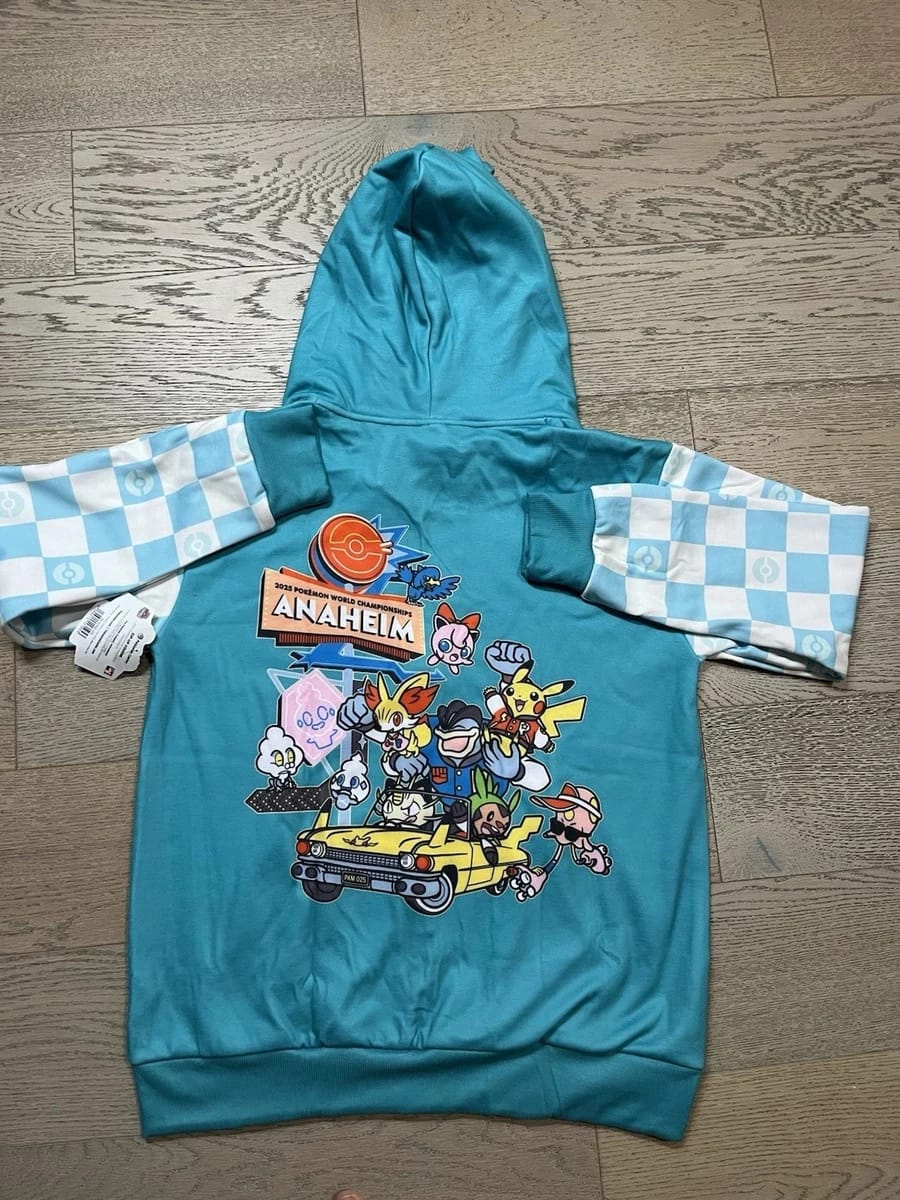 Zip Up Hoodie Pokemon Worlds Exclusive 2025 Anaheim -  Talla M