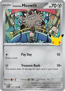 Galarian Meowth 101/128 - Rare Holo