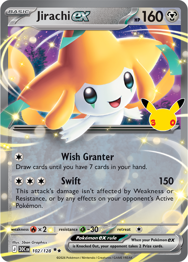 Jirachi ex 102/128 - Double Rare