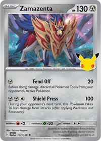Zamazenta 107/128 - Rare Holo