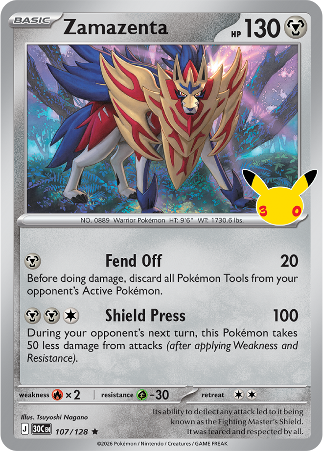 Zamazenta 107/128 - Rare Holo