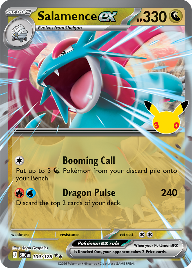 Salamence ex 109/128 - Double Rare