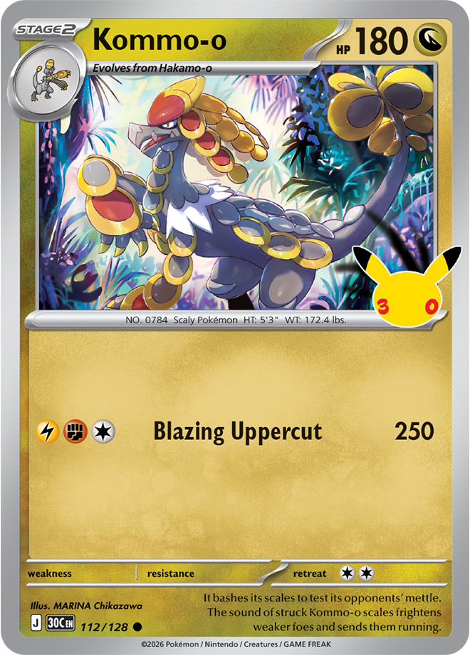 Kommo-o 112/128 - Rare Holo