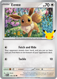 Eevee 116/128 - Rare Holo