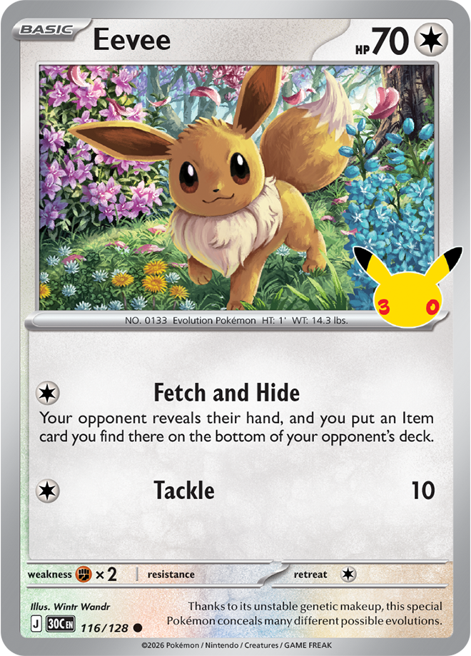 Eevee 116/128 - Rare Holo