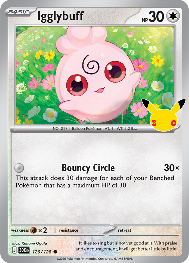 Igglybuff 120/128 - Rare Holo
