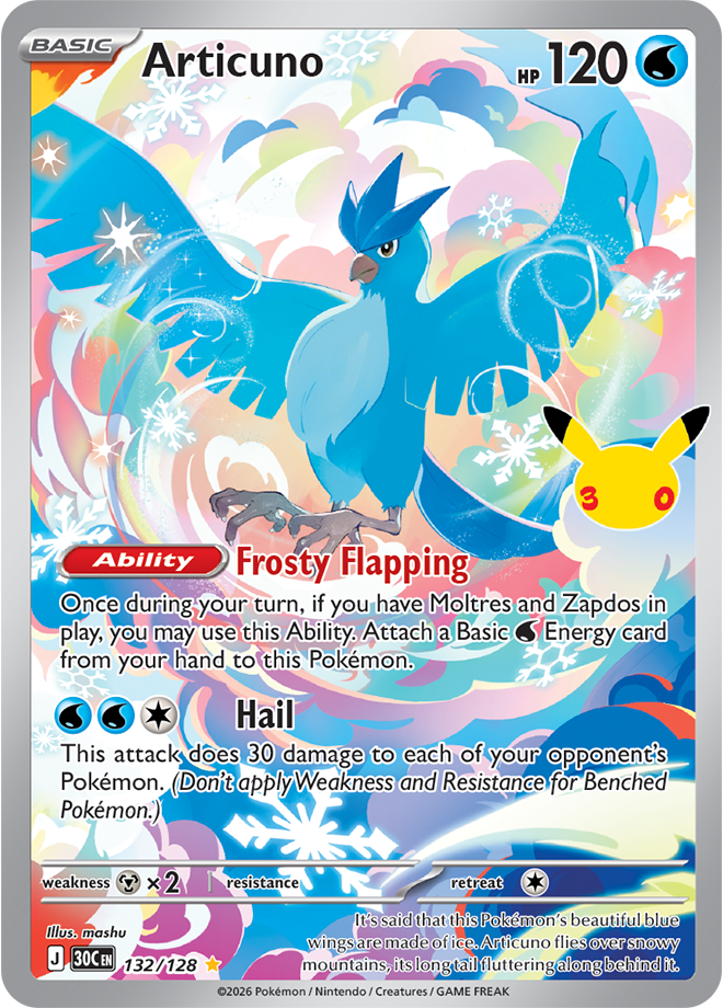 Articuno 132/128 - Illustration Rare
