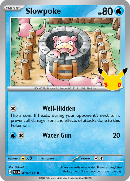 Slowpoke 016/128 - Rare Holo
