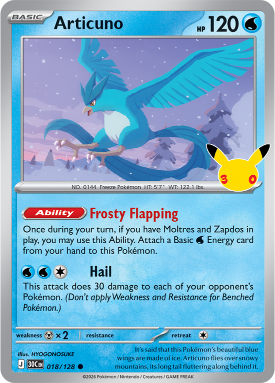Articuno 018/128 - Rare Holo