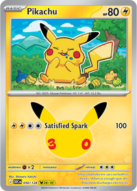 Pikachu 050/128 - 28/30 Pikachu Rare