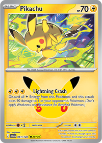 Pikachu 051/128 - 29/30 Pikachu Rare