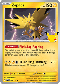 Zapdos 055/128 - Rare Holo