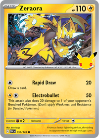Zeraora 057/128 - Rare Holo