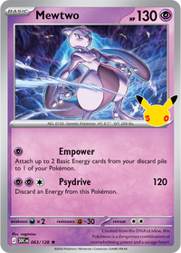 Mewtwo 063/128 - Rare Holo