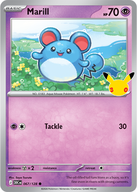 Marill 067/128 - Rare Holo