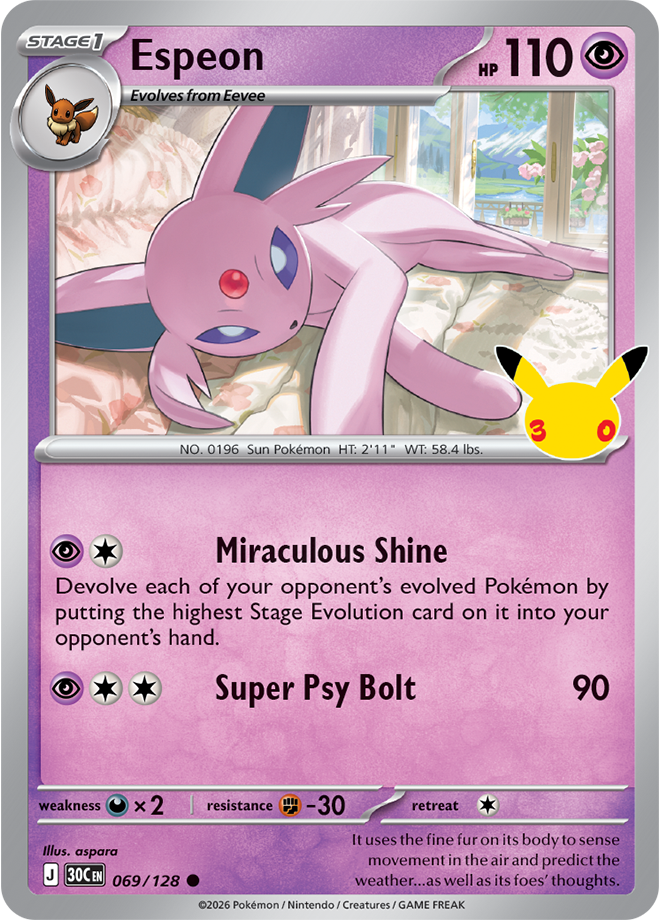 Espeon 069/128 - Rare Holo