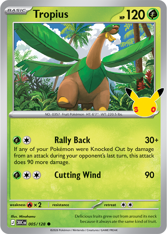 Tropius 005/128 - Rare Holo