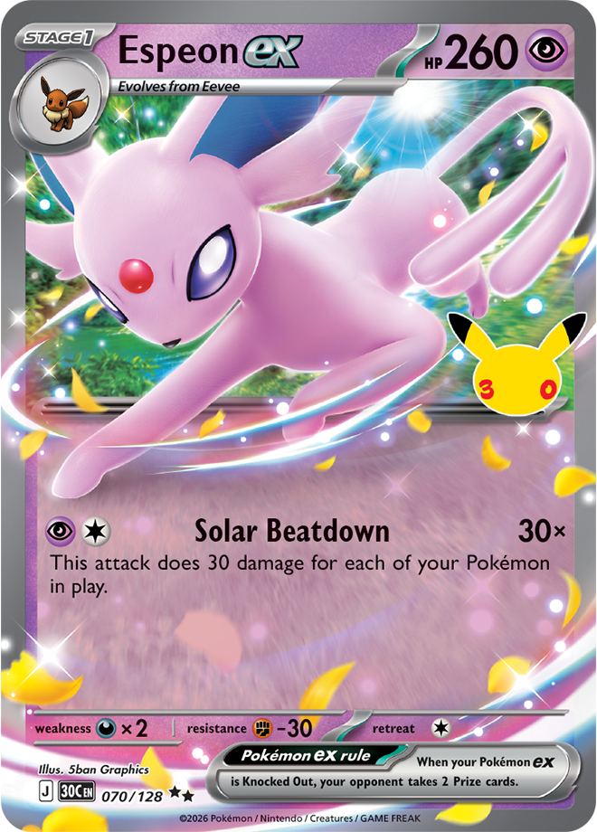Espeon ex 070/128 - Double Rare