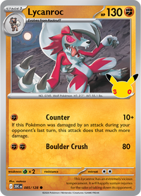 Lycanroc 085/128 - Rare Holo