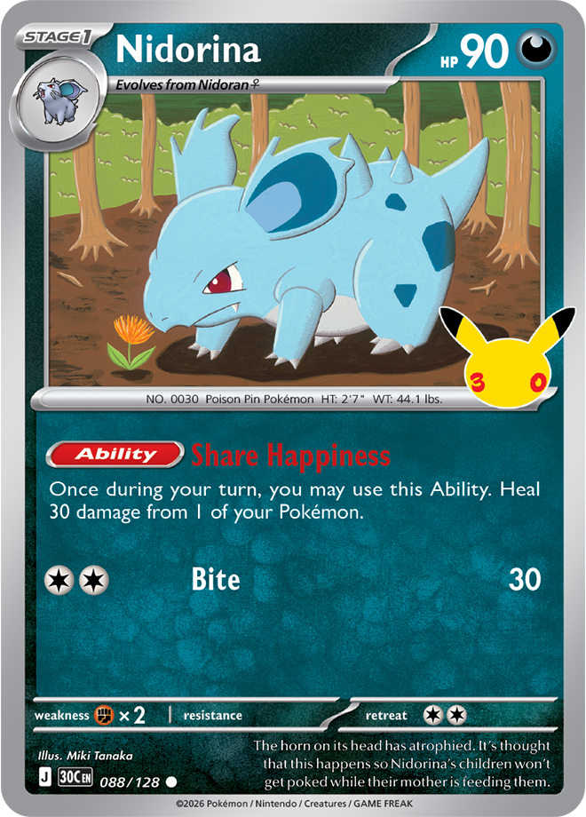 Nidorina 088/128 - Rare Holo