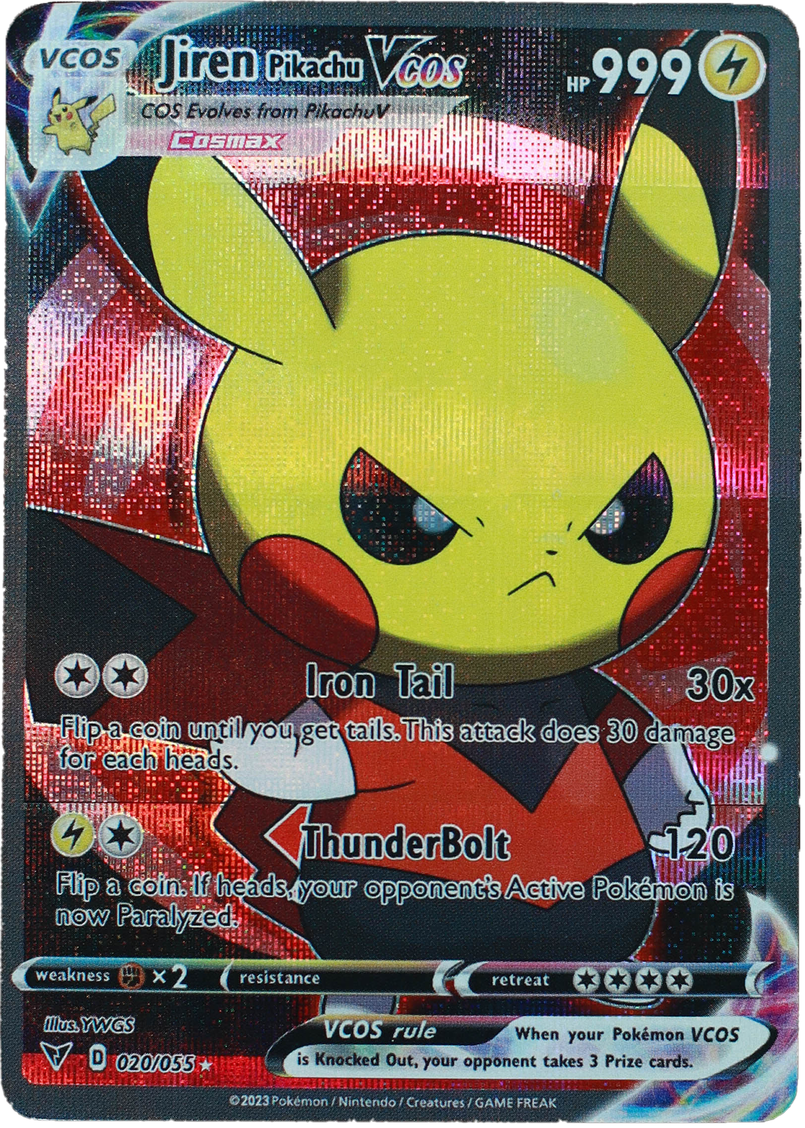 Pikachu Jiren (Carta custom no original)