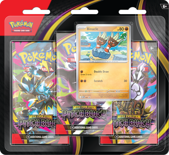 Pitch Black - 3-Pack Blister