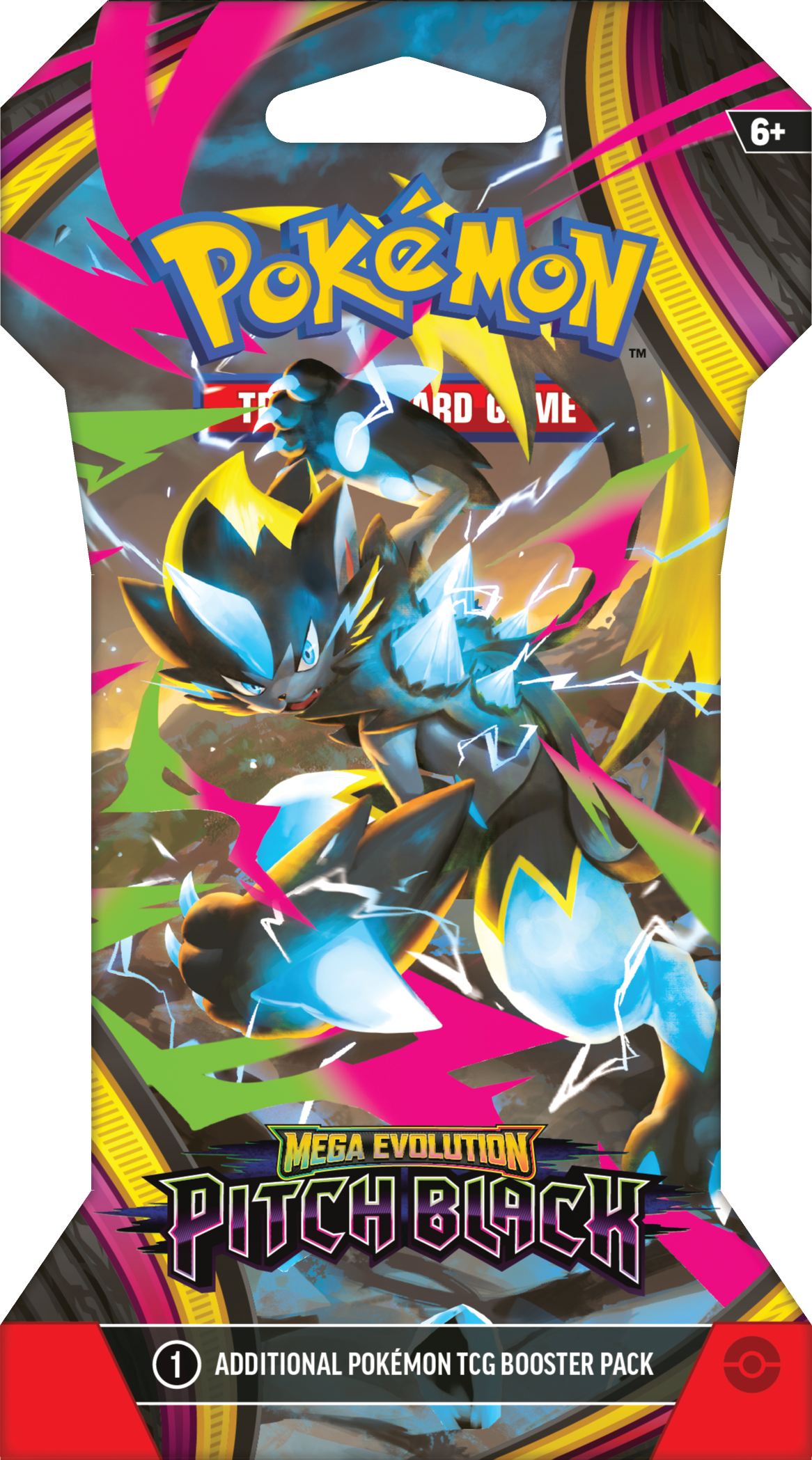 Pitch Black Mega Zeraora Sleeved Booster 