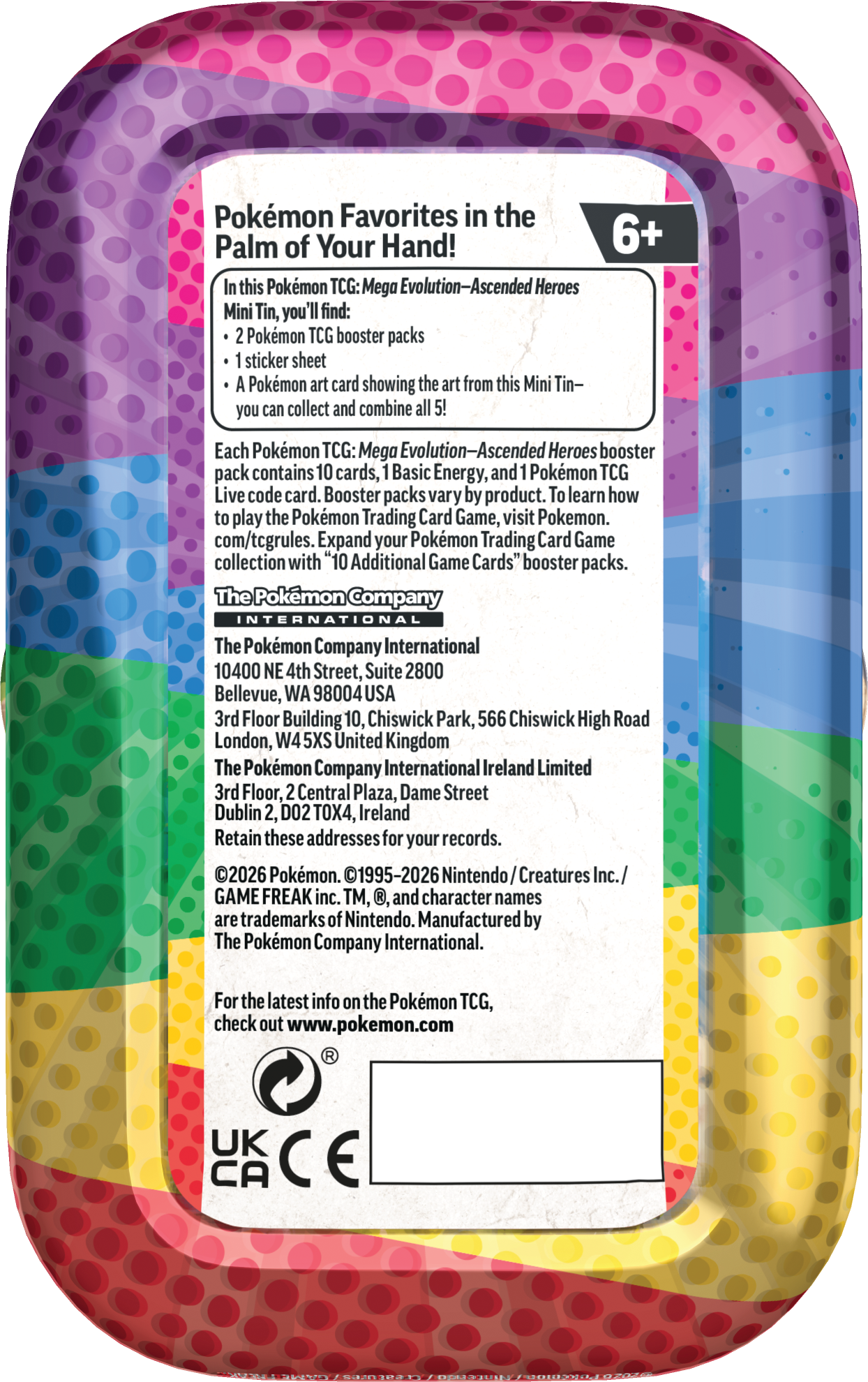 Ascended Heroes - Mini Tin Set (Preventa)