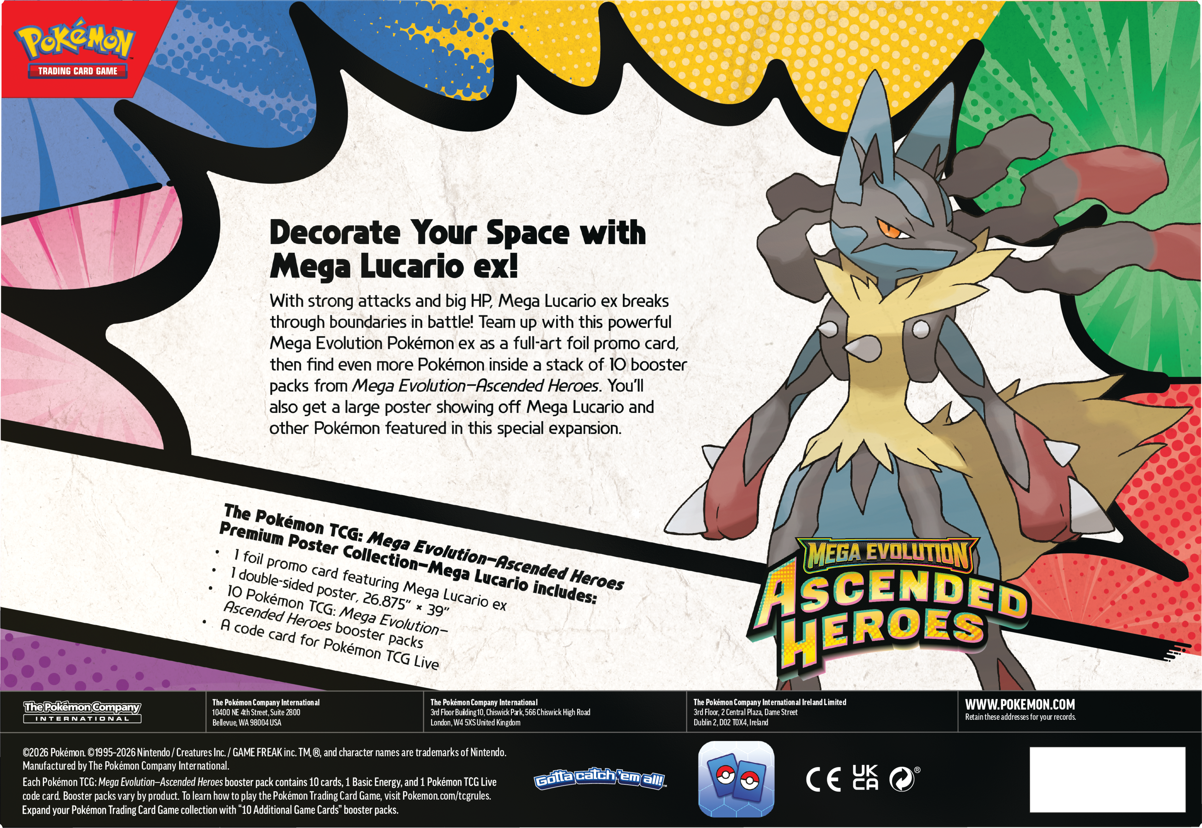 Ascended Heroes - Premium Poster Collection - Mega Lucario (PROXIMAMENTE)