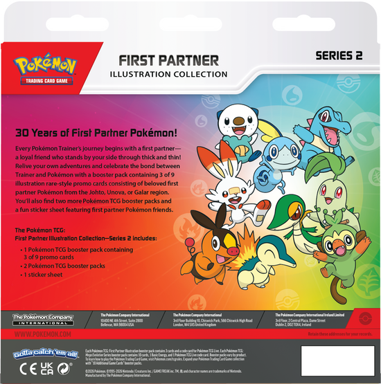 Pokémon TCG First Partner Illustration Collection - Series 2 - 30th An ...