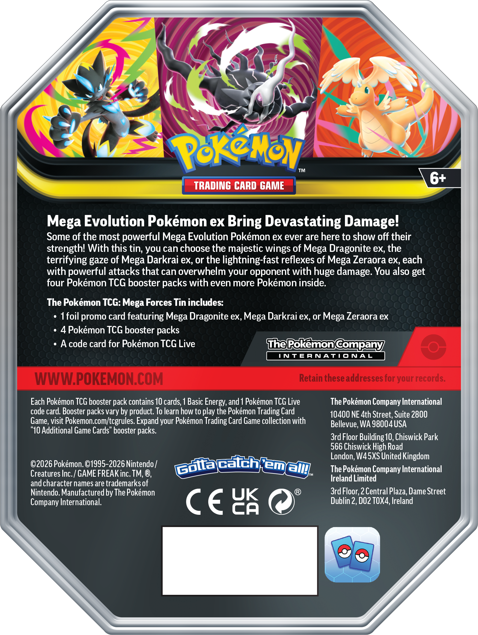 Mega Forces Tin Back