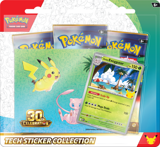 30th Celebration - Alolan Exeggutor - Tech Sticker Collection (PREVENTA)