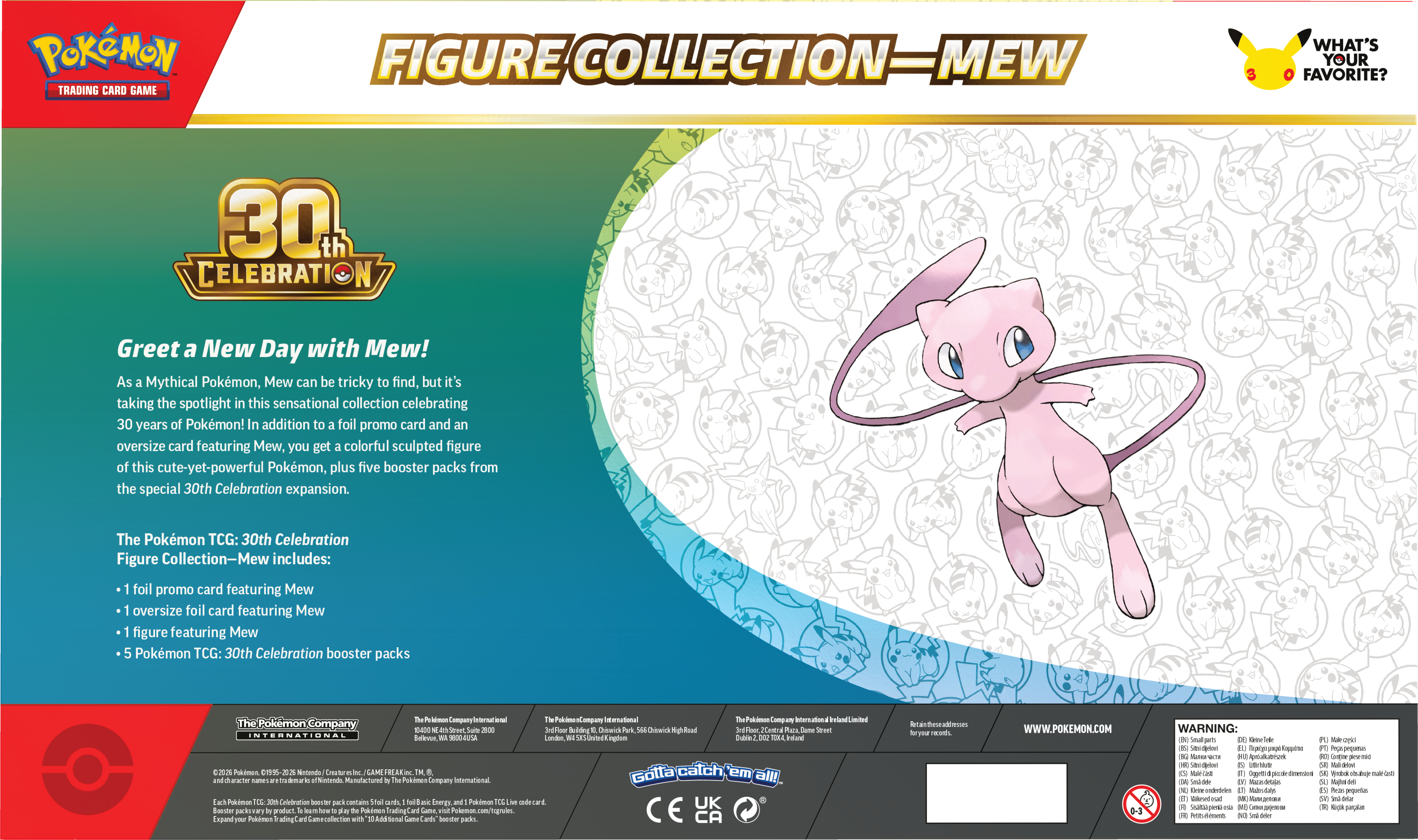 30th Celebration - Figure Collection Mew (PREVENTA PRÓXIMAMENTE)