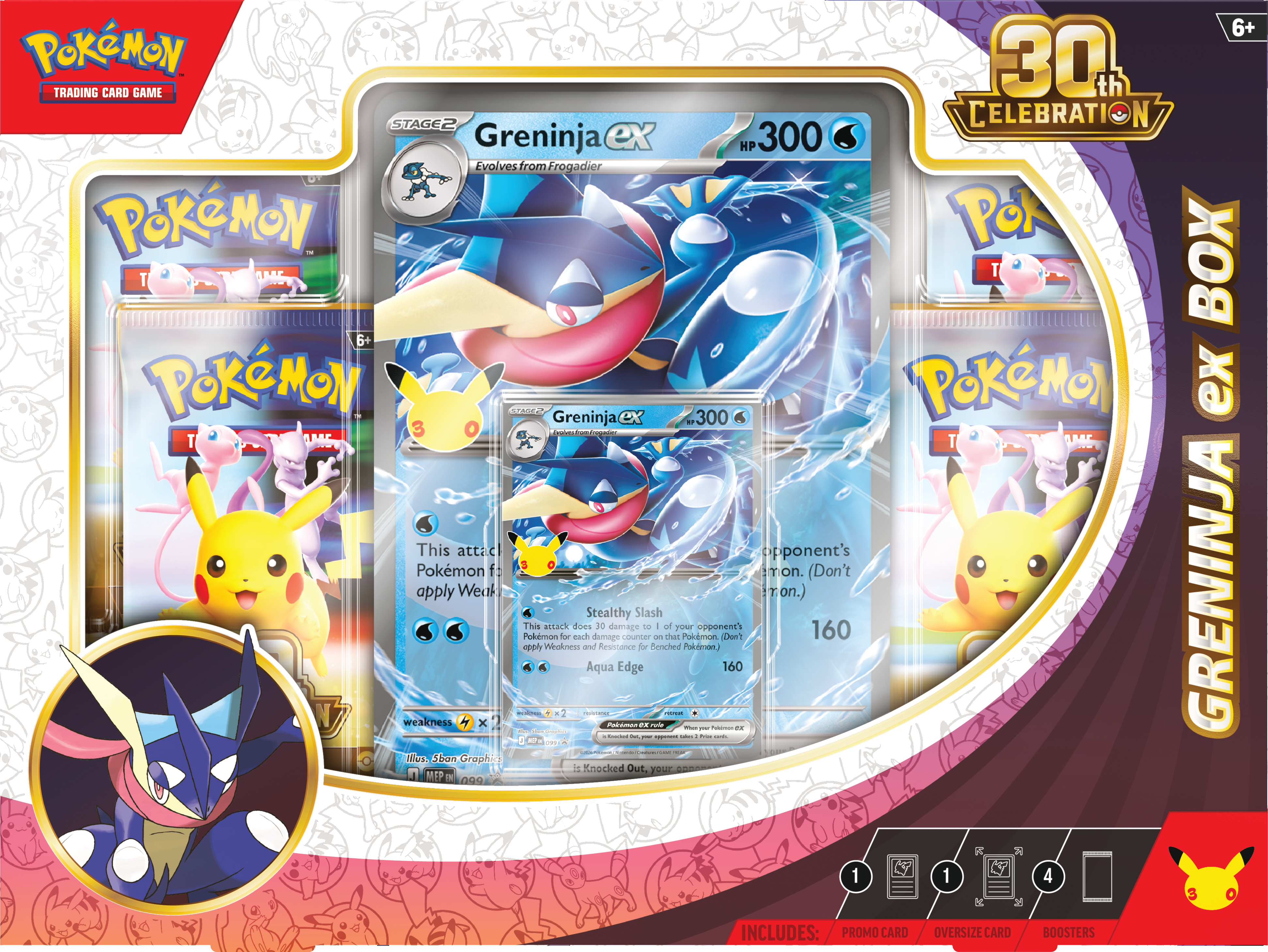30th Celebration - Sylveon ex Box & Greninja ex Box (PREVENTA PRÓXIMAMENTE)