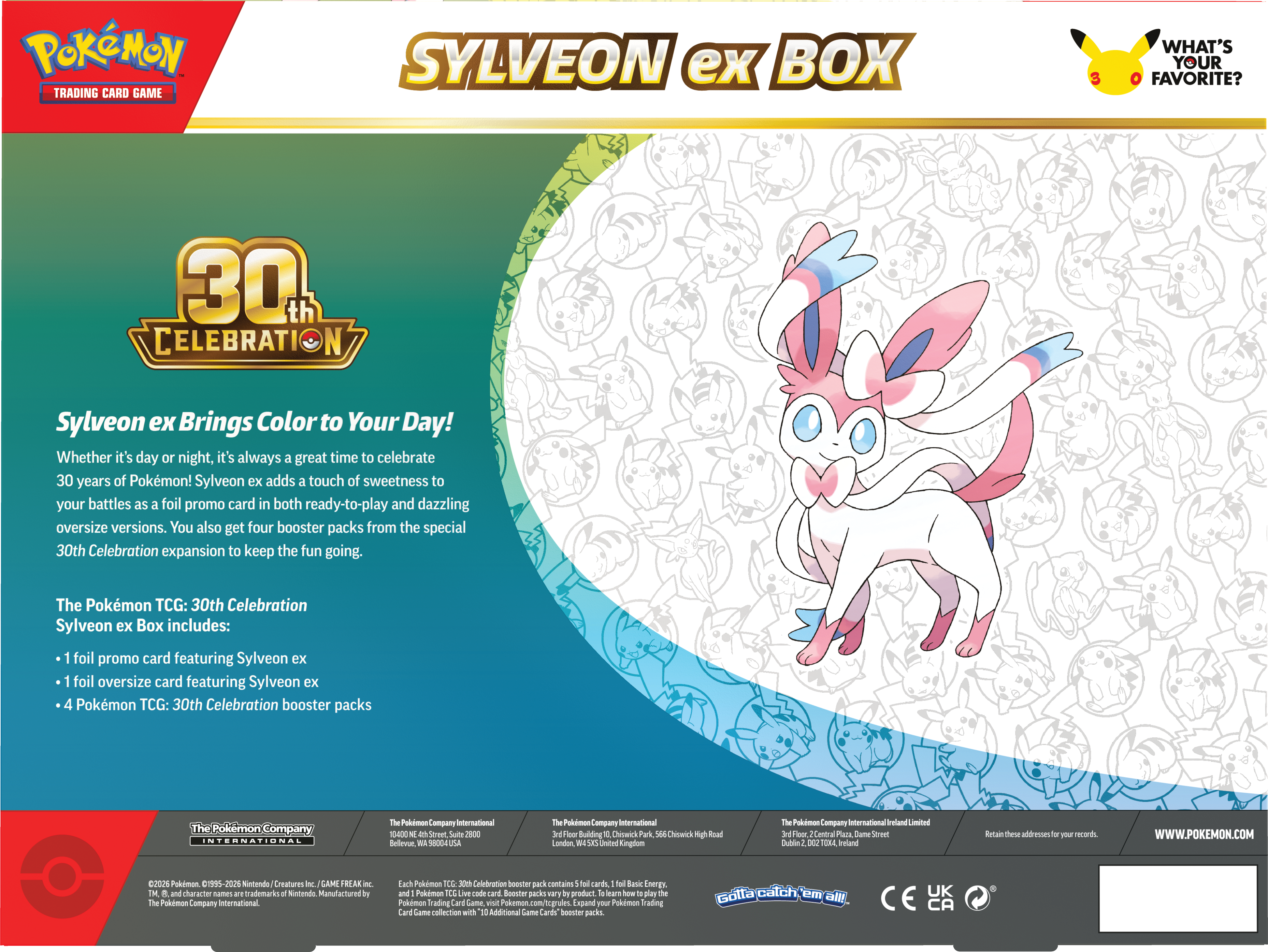 30th Celebration - Sylveon ex Box & Greninja ex Box (PREVENTA PRÓXIMAMENTE)