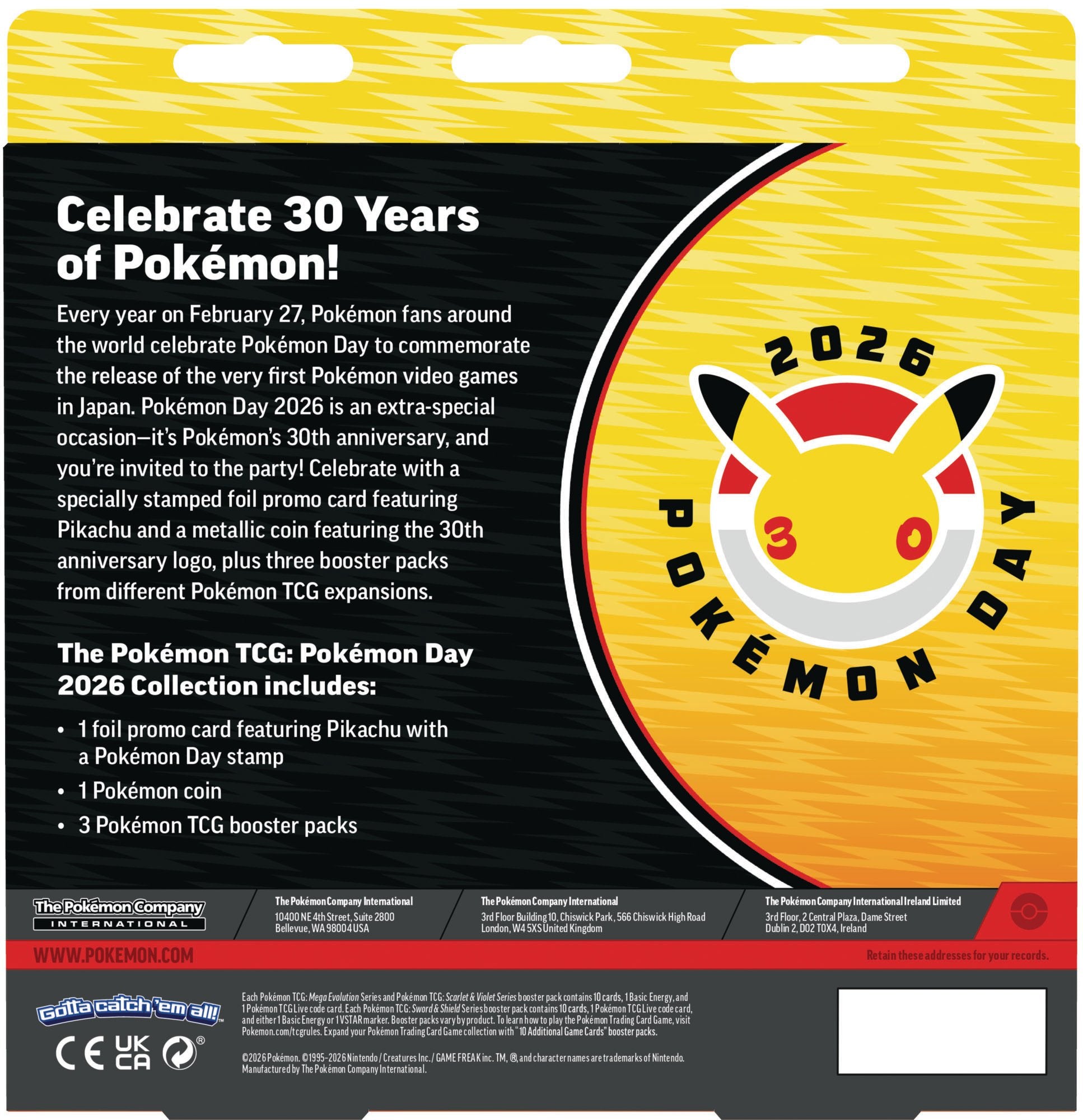 Pokémon Day 2026 Collection - PREVENTA (ESPAÑOL)