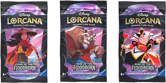 1 Booster Pack - Disney Lorcana Set 2 "Rise of the Floodborn"