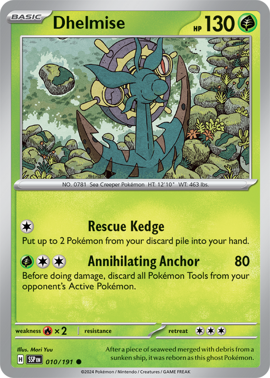 Dhelmise 010/191 - Common - Reverse Holo