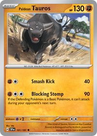 Paldean Tauros 101/191 - Uncommon-Kantocards