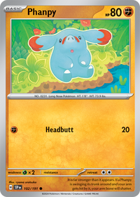Phanpy 102/191 - Common - Reverse Holo-Kantocards