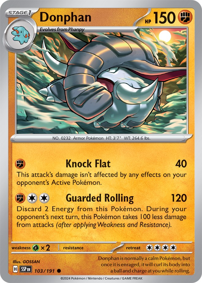 Donphan 103/191 - Common - Reverse Holo