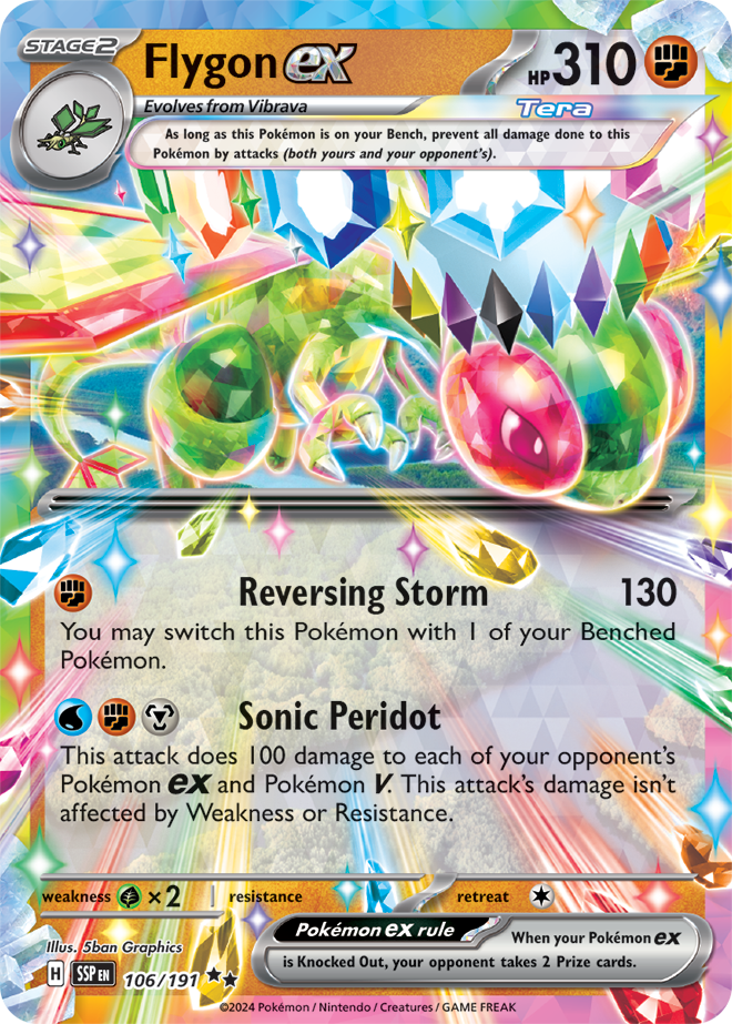 Flygon ex 106/191 - Double Rare-Kantocards
