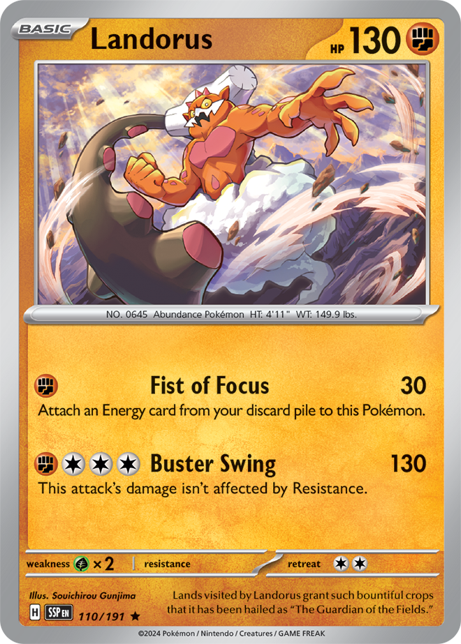 Landorus 110/191 - Rare - Reverse Holo-Kantocards