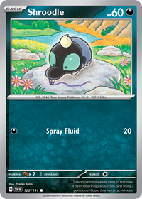 Shroodle 120/191 - Common - Reverse Holo-Kantocards
