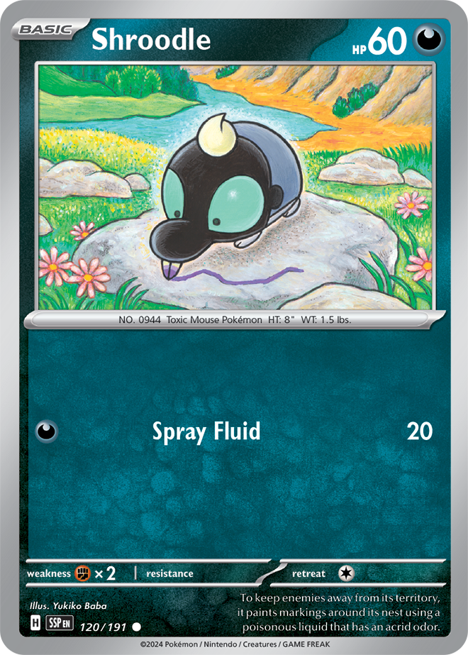 Shroodle 120/191 - Common - Reverse Holo